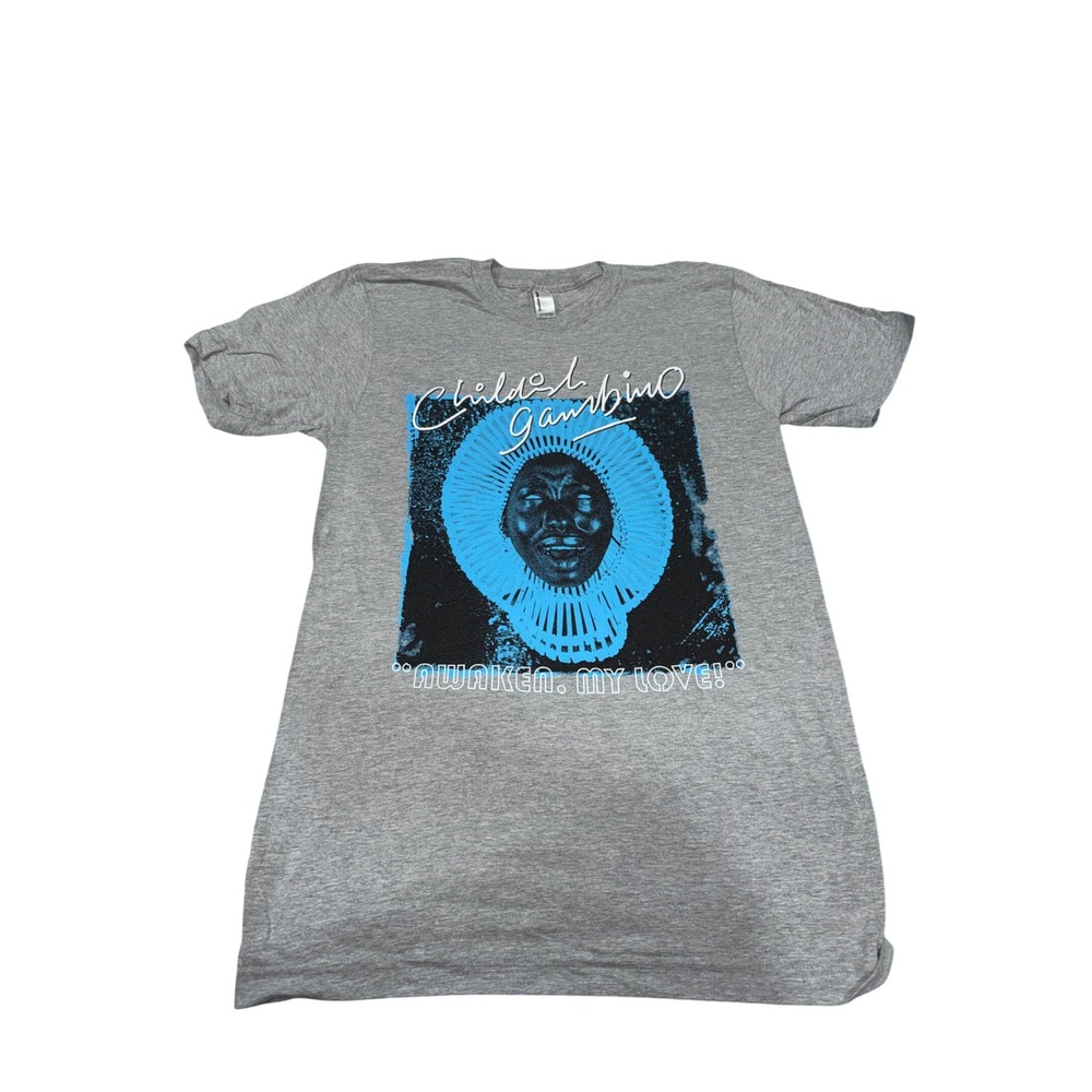 Childish Gambino Awaken My Love T Shirt Grey Short Sleeve‎ Graphic Tee
